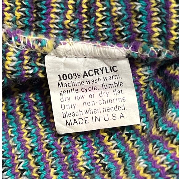Centennial Knits Vintage Sweater Vest Teacher ABC 123 Academia Made in USA - Picture 4 of 6